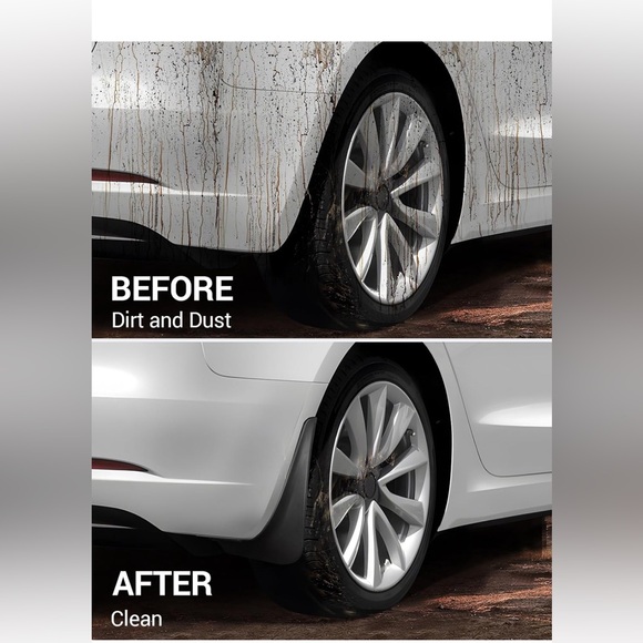 Tesla🚗Model 3 Mud Flaps Splash Guards Winter Sediment Protection Mudguards - Picture 6 of 8